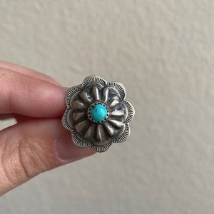 Turquoise Concho Ring
